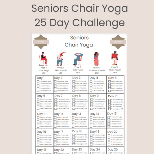Chair Yoga for Seniors 25 Day Challenge