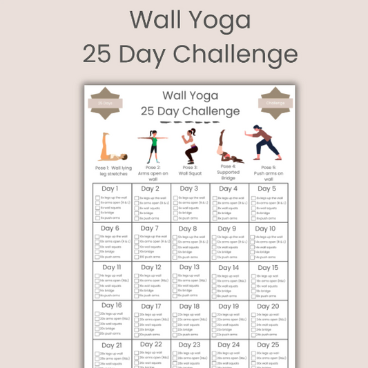 Wall Yoga 25 Day Challenge