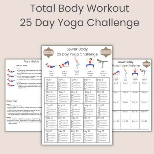 Yoga Workout Bundle 25 Day Challenge